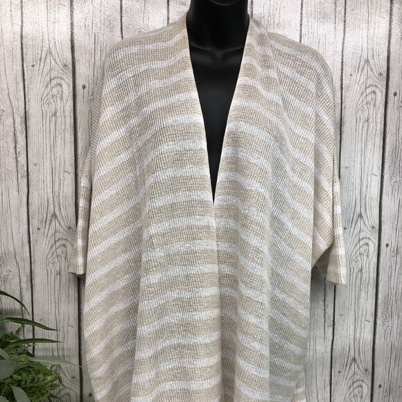 Eileen Fisher Sweaters - Eileen Fisher Striped Kimono One Size